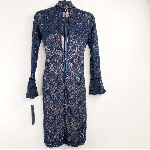 Sequin Hearts Size 3 Blue Dress - Picture 4 of 8